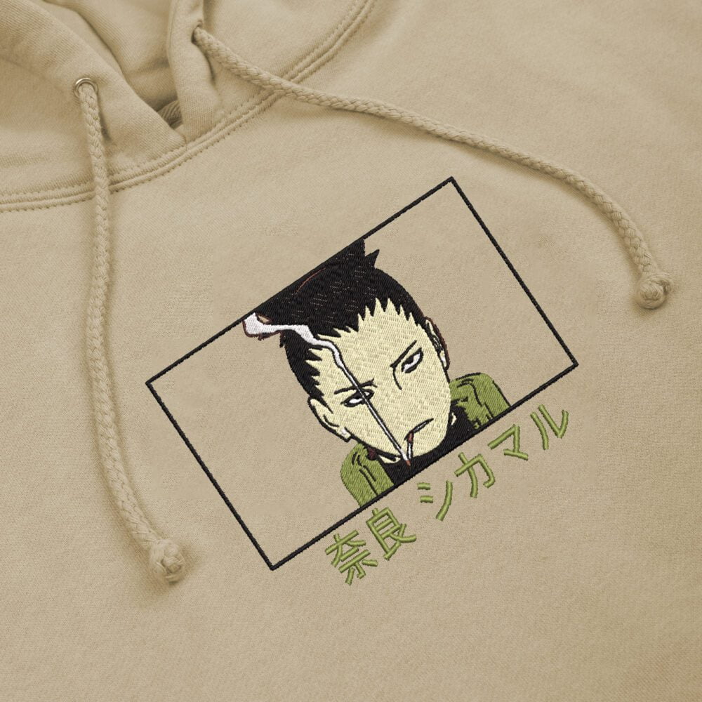 Sand Embroidered Shikamaru Hoodie Neko In The Box