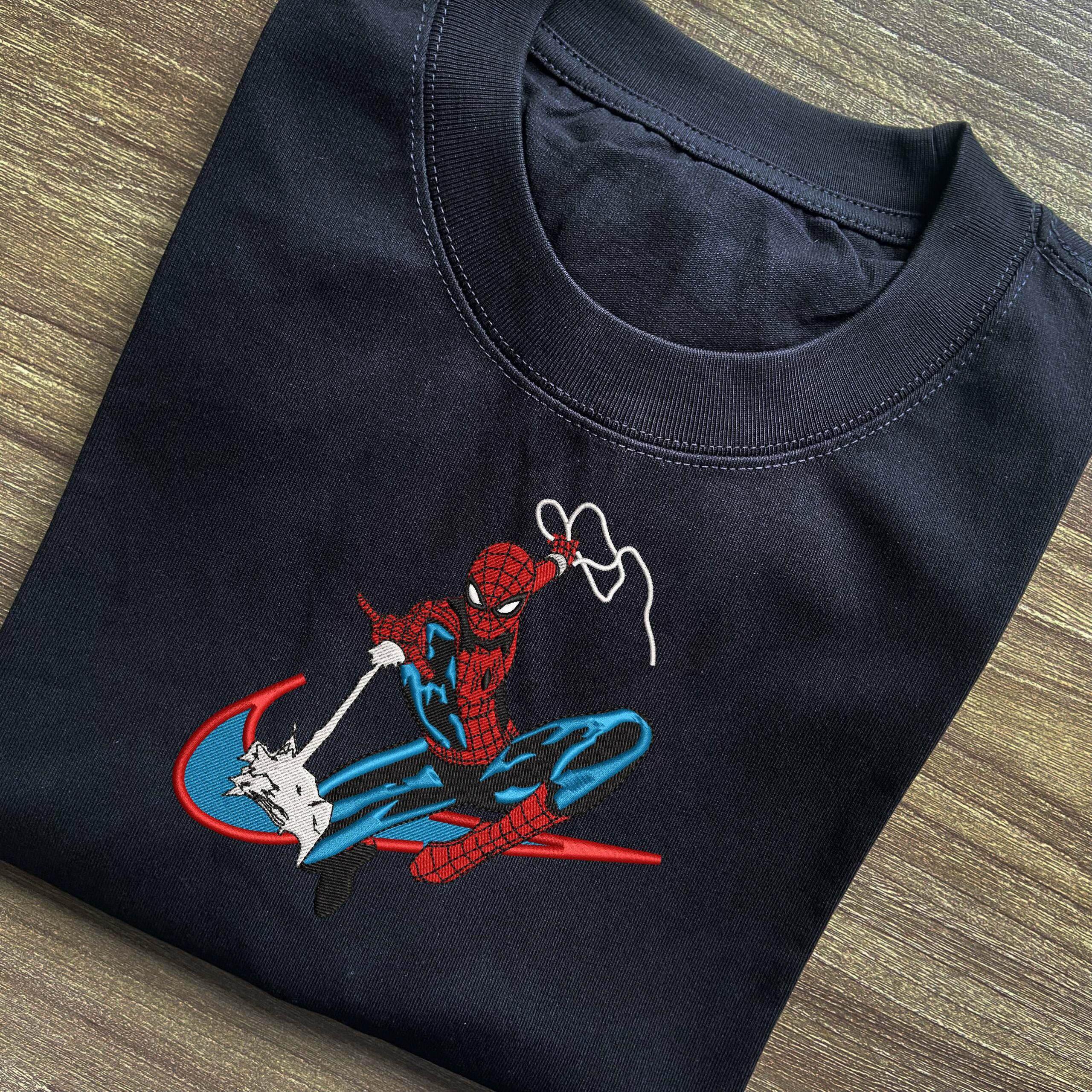 Spider Avenger Embroidered T-shirt - Neko In The Box
