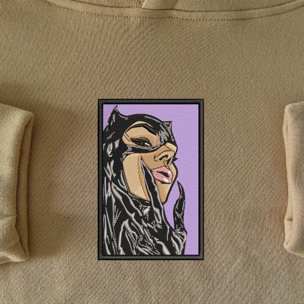 Cat Woman Art Embroidered 10 scaled