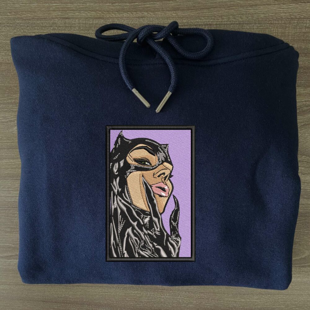 Cat Woman Art Embroidered 8