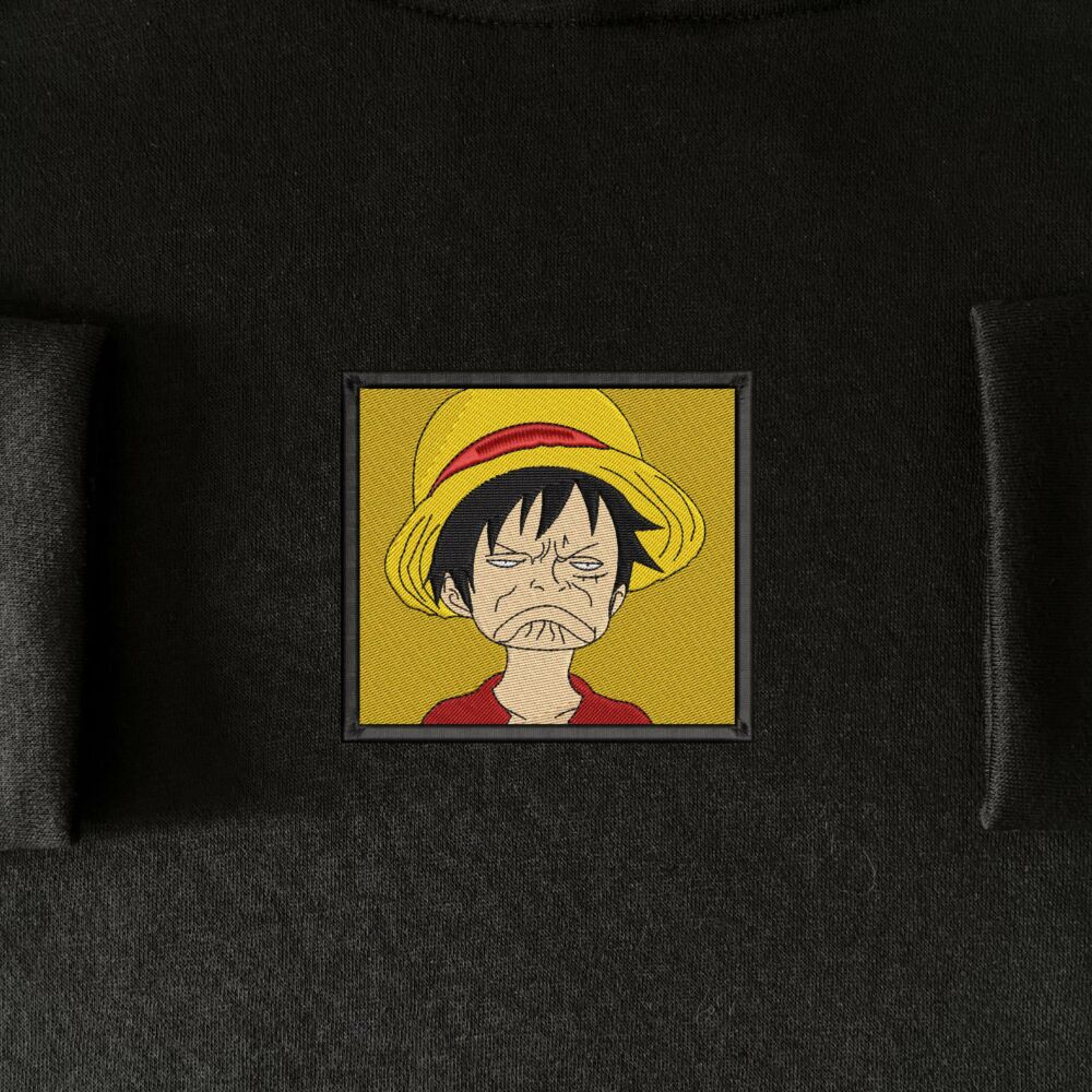 Funny Monkey Luffy Art Embroidered 14 scaled