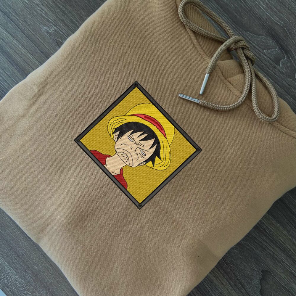 Funny Monkey Luffy Art Embroidered 5 scaled