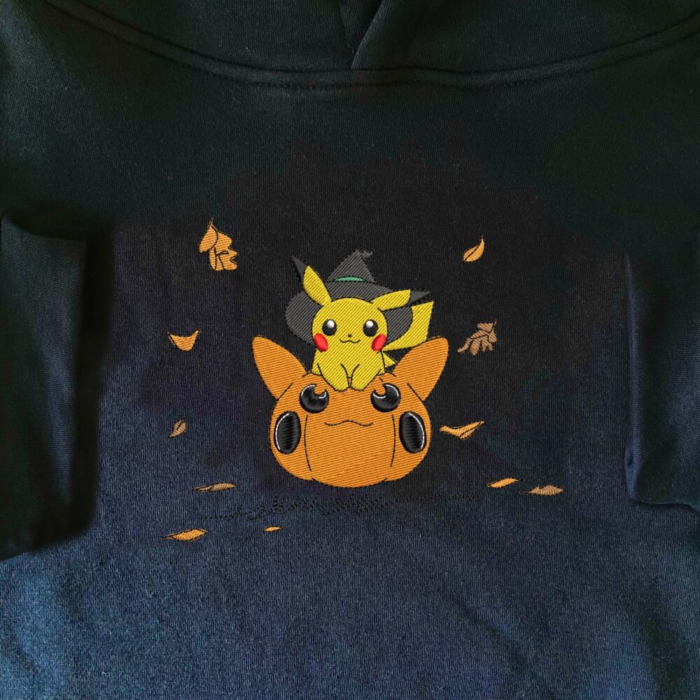 Pikachu Pumpkin Art Embroidered 10 scaled