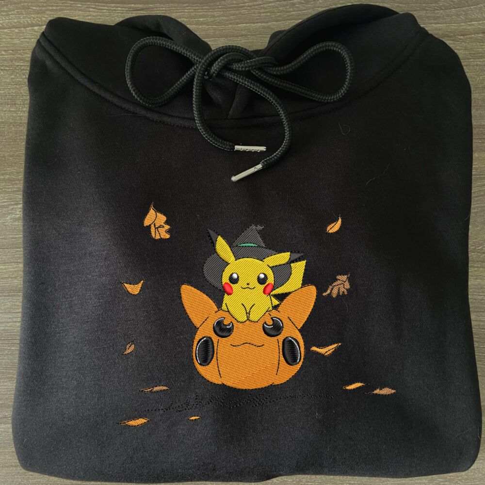 Pikachu Pumpkin Art Embroidered 11 scaled