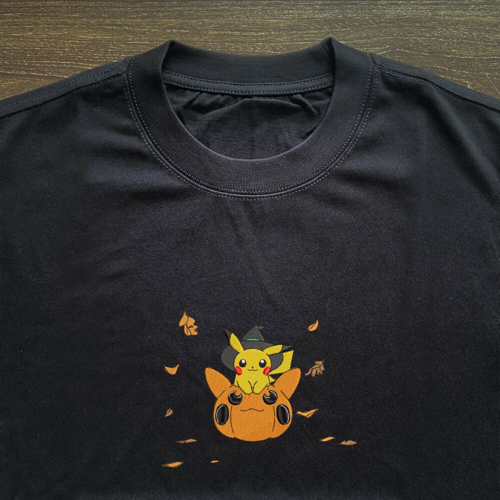 Pikachu Pumpkin Art Embroidered 15 scaled