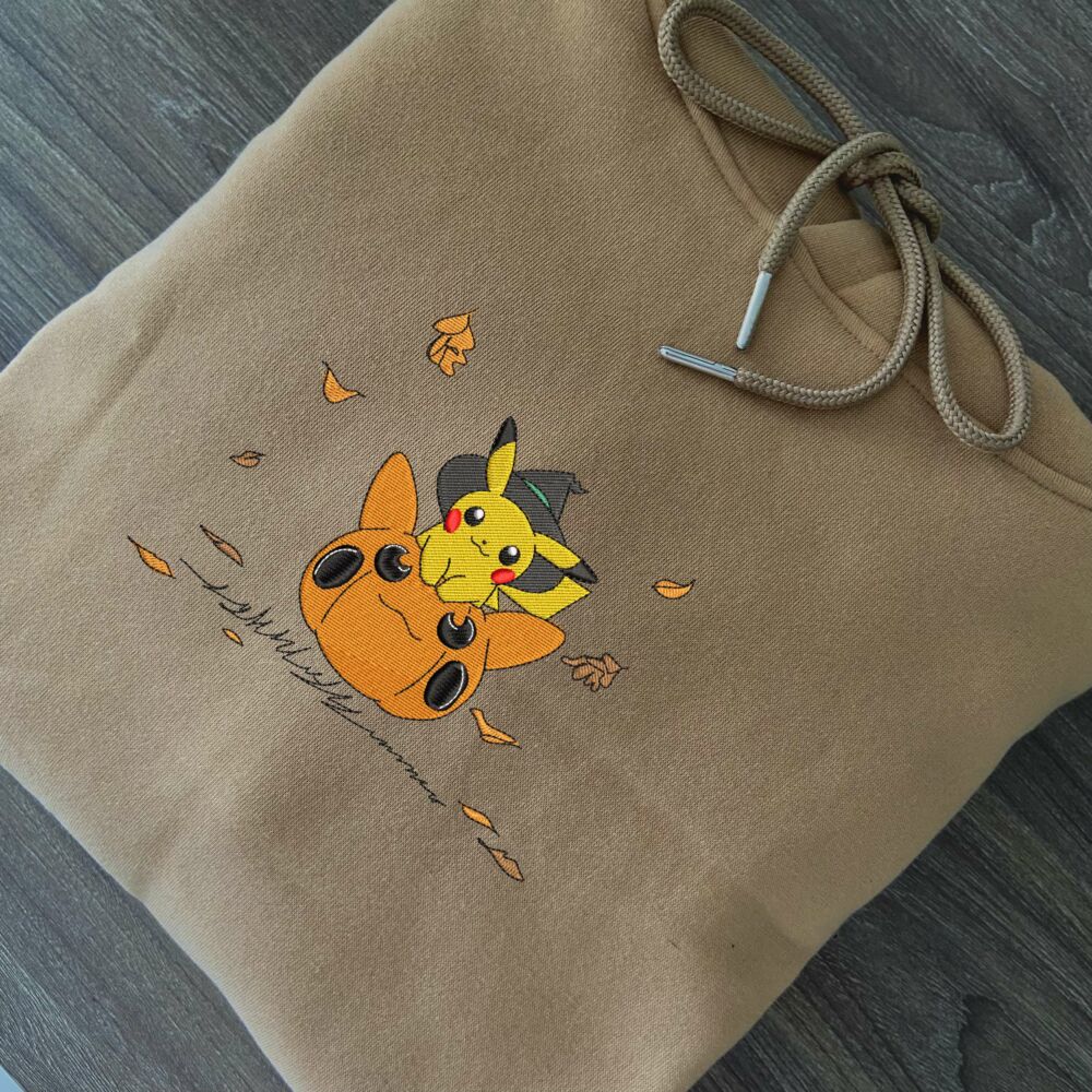 Pikachu Pumpkin Art Embroidered 4 scaled