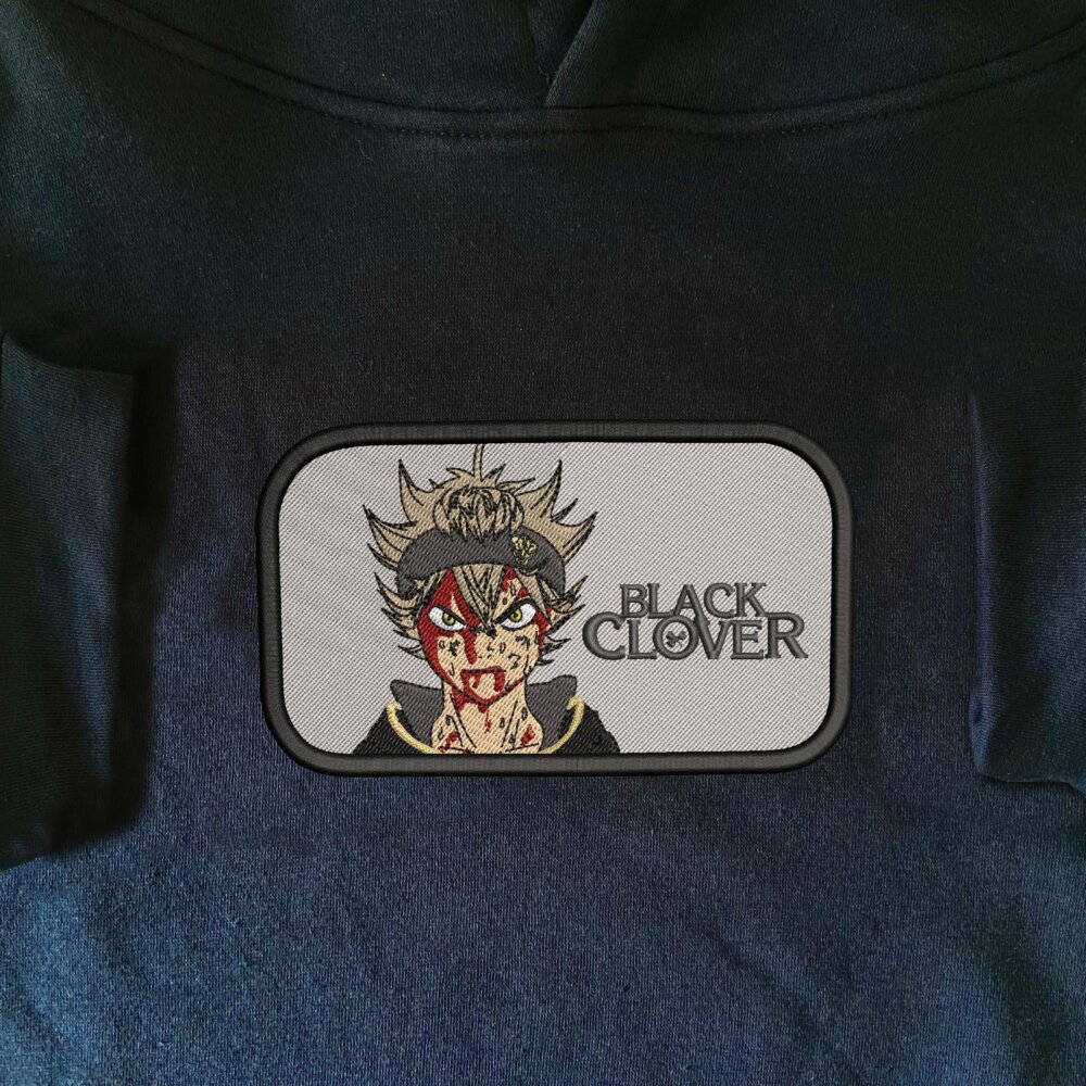 Asta Art Embroidered Hoodie Navy (1)