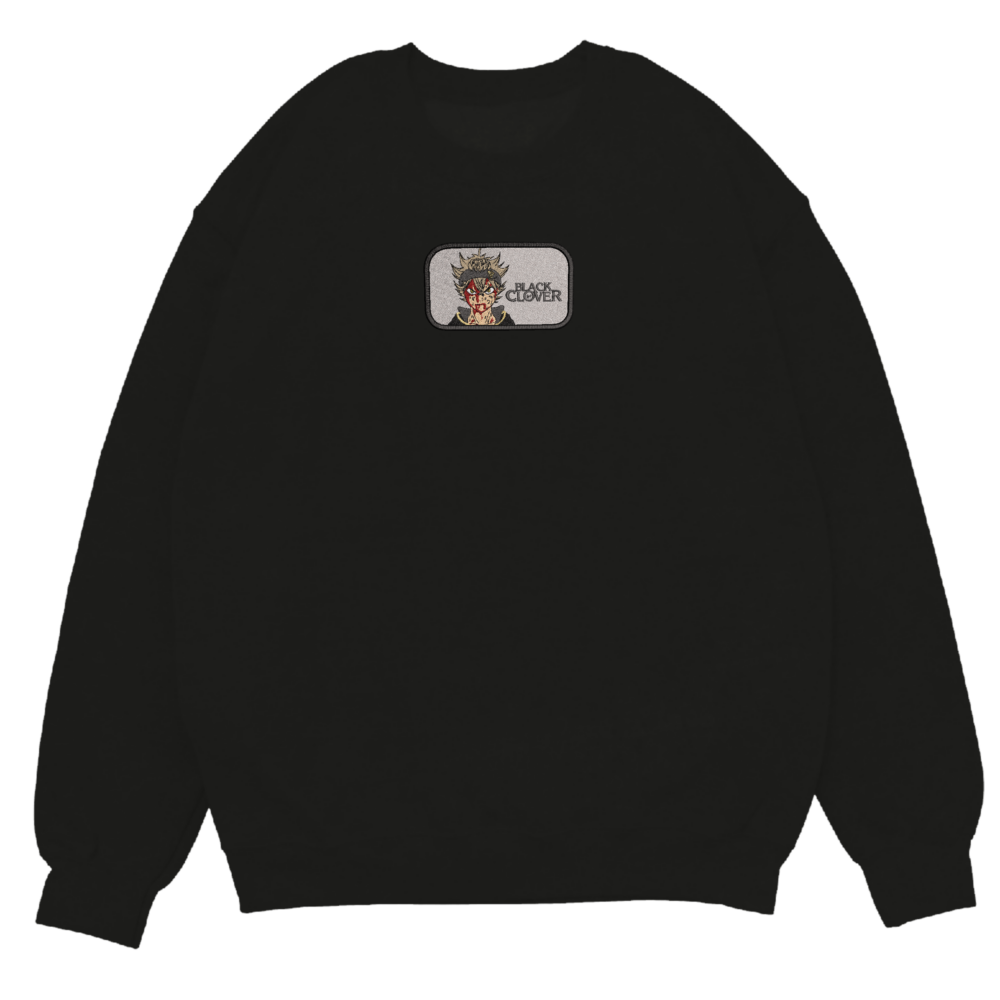 Asta Art Embroidered Sweatshirt Black