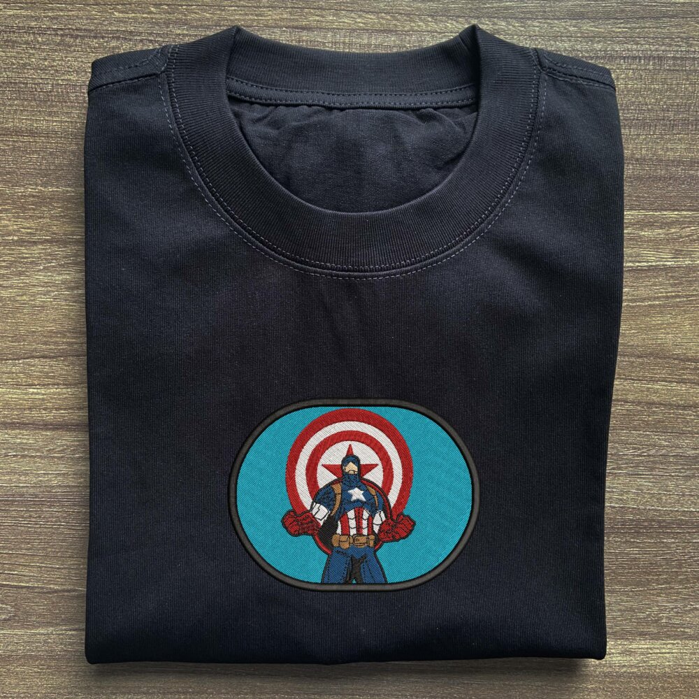 Captain Art Embroidered T shirt (2) Main Thumbnails T shirt