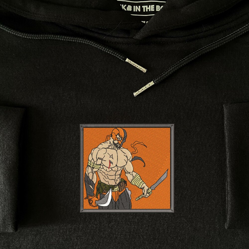 Deathstroke Art Embroidere Hoodie Black (3)