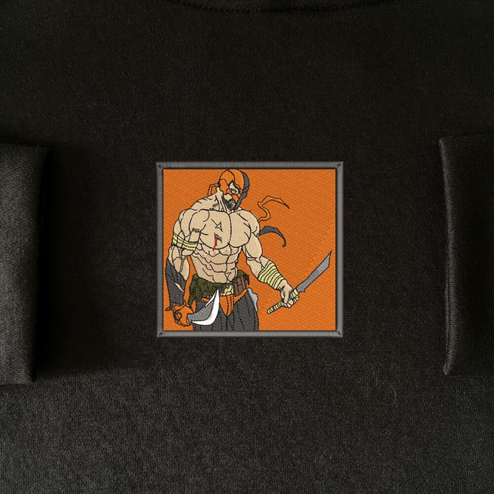 Deathstroke Art Embroidere Hoodie Black (4) Main Thumbnails Sweatshirt