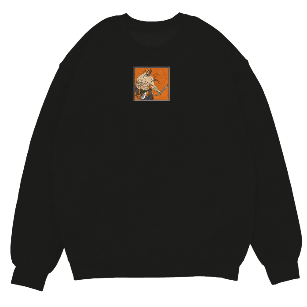 Deathstroke Art Embroidere Sweatshirt Black