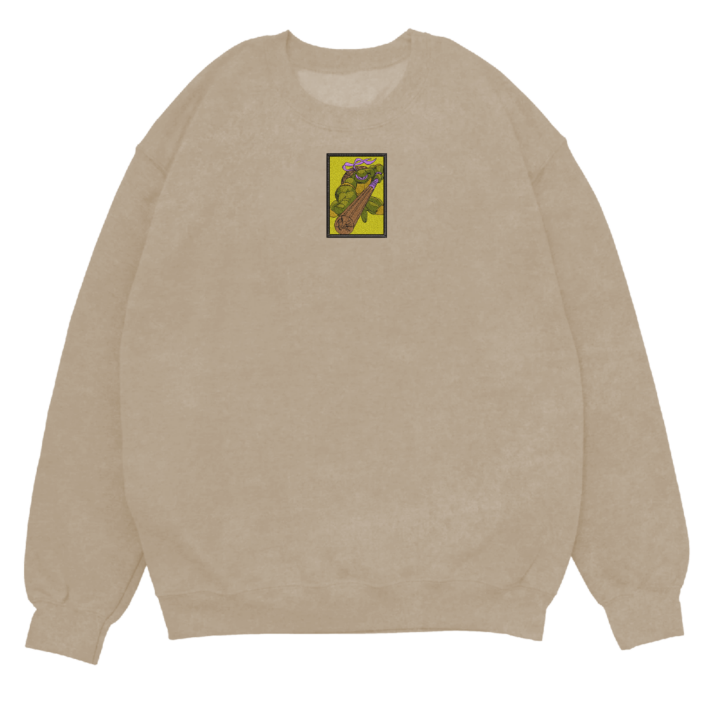 Donnie Turtle Art Embroidered Sweatshirt (2)