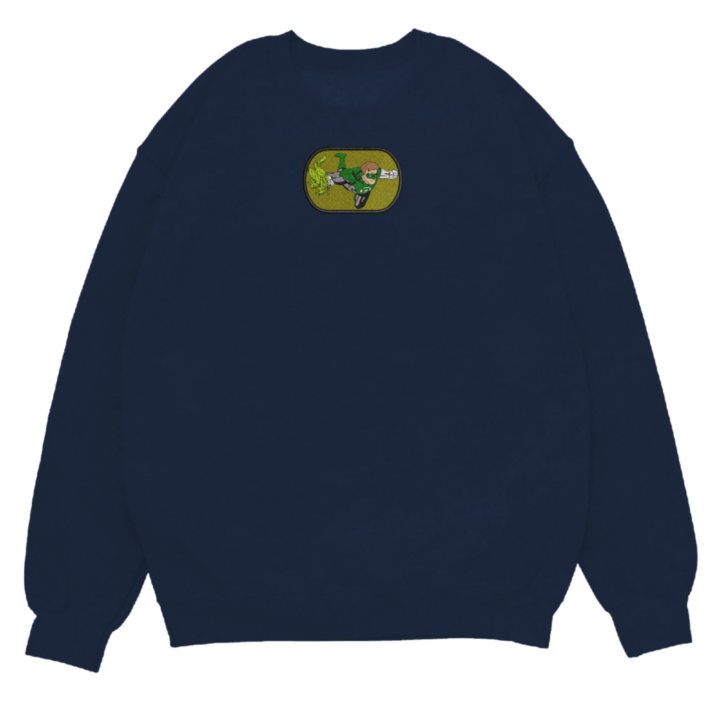 Hal Jordan Art Embroidered Sweatshirt Navy