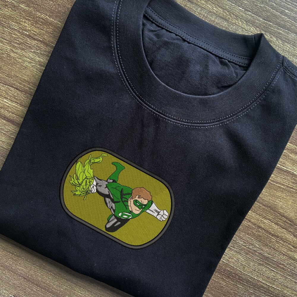 Hal Jordan Art Embroidered T shirt Black (1) Thumbnails T shirt Gallery 2