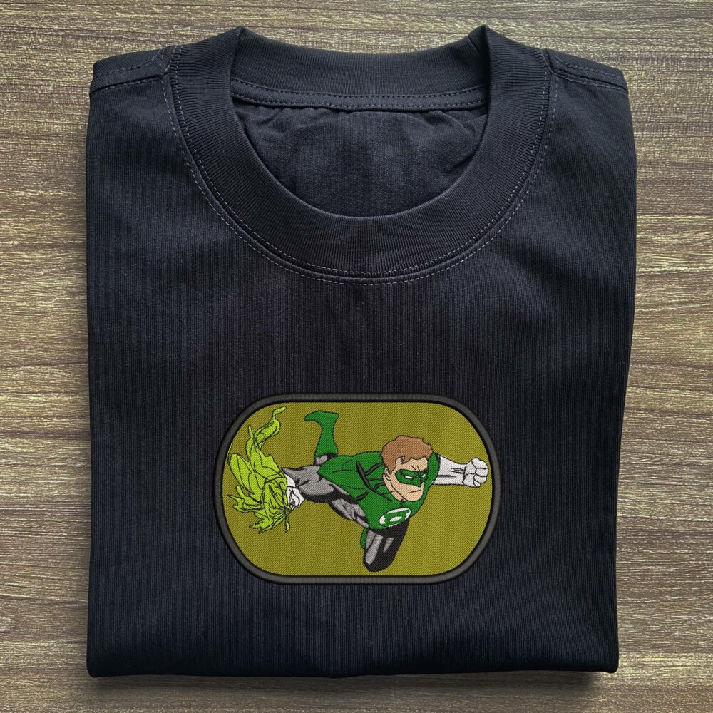 Hal Jordan Art Embroidered T shirt Black (2) Main Thumbnails T shirt