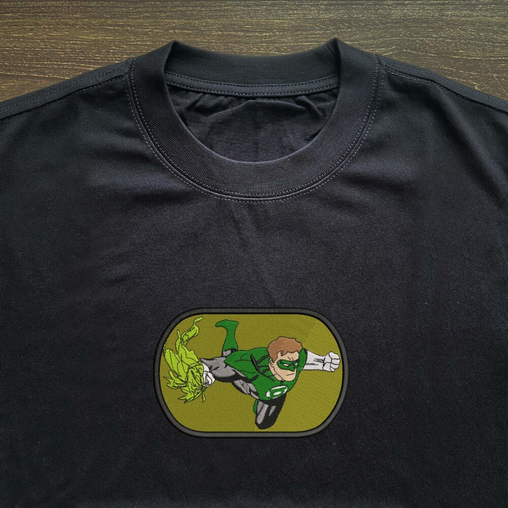 Hal Jordan Art Embroidered T shirt Black (3) Thumbnails T shirt Gallery