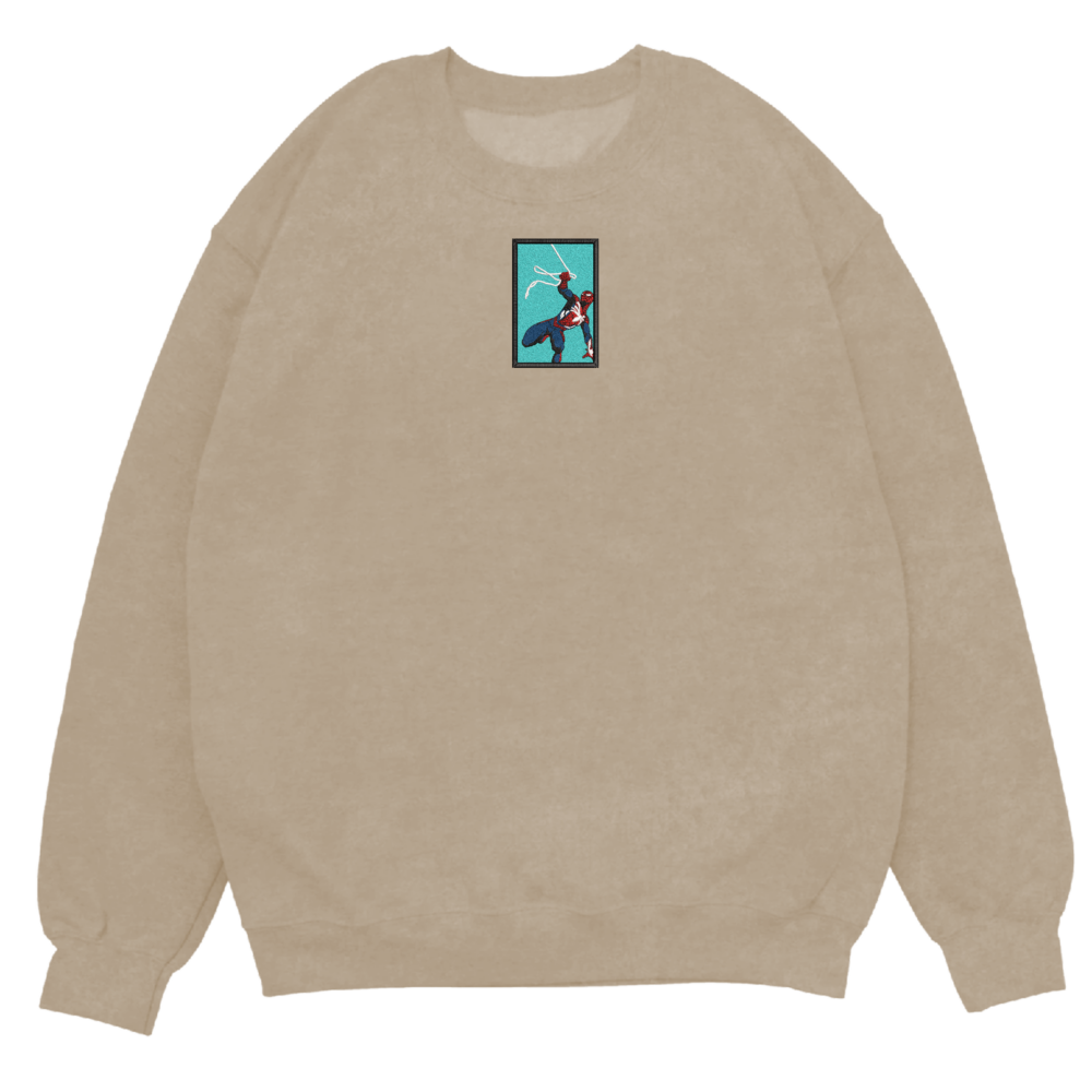 Heroic Webslinger Art Embroidered Sweatshirt (2)