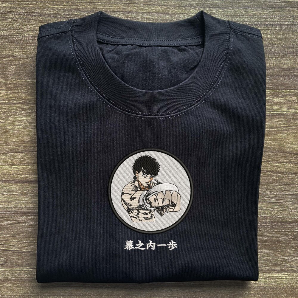 Ippo Art Embroidered T shirt Black (2) Main Thumbnails T shirt