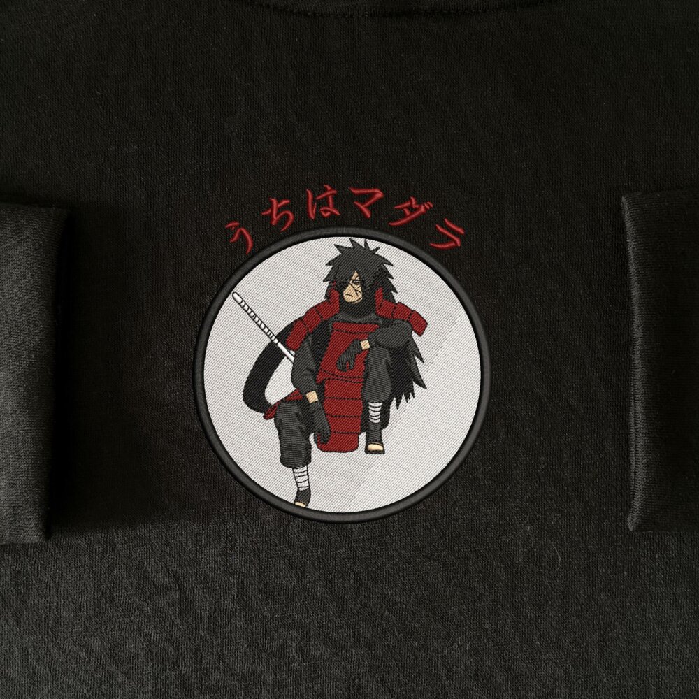 Madara Art Embroidered Hoodie Black (1) Main Thumbnails Sweatshirt