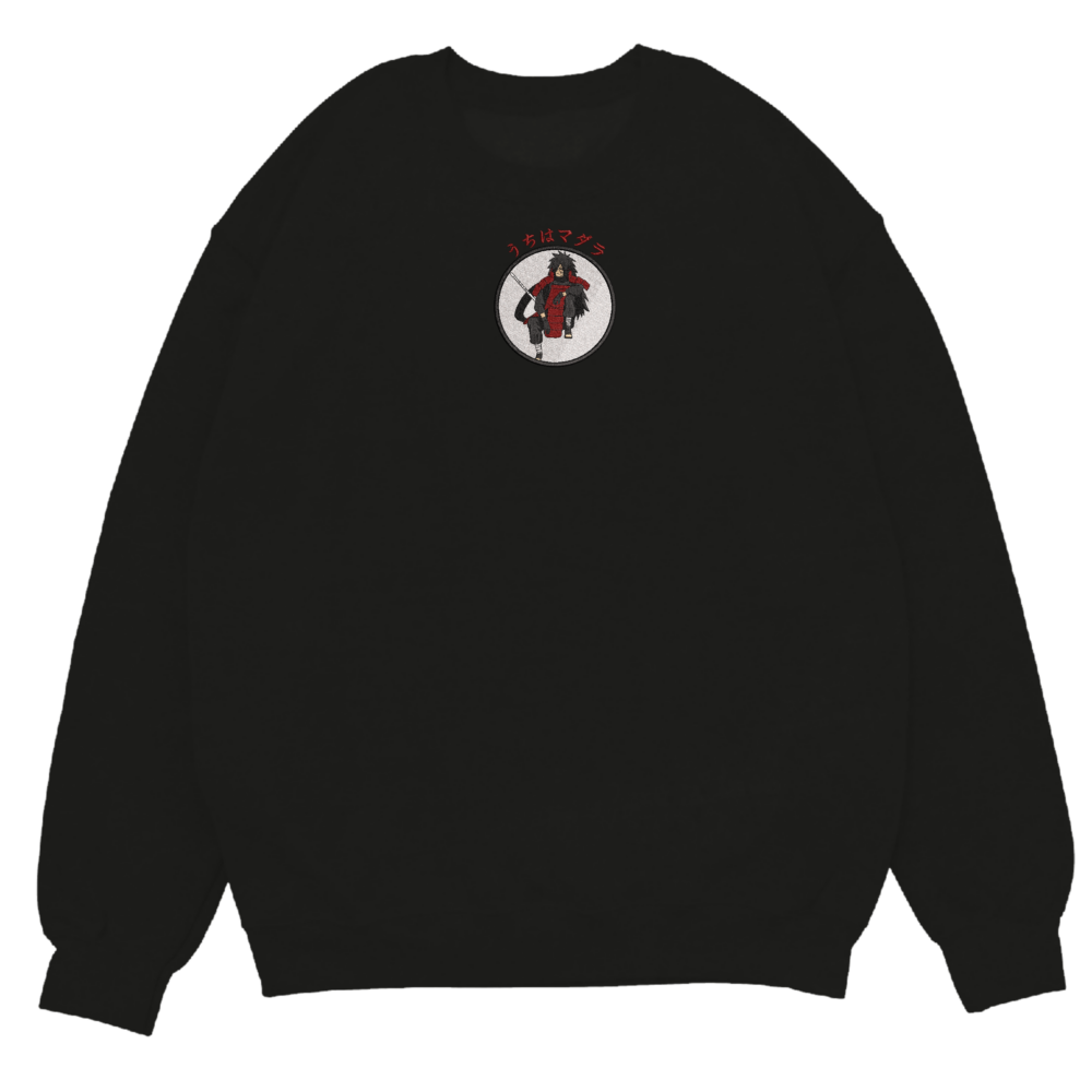 Madara Art Embroidered Sweatshirt Black