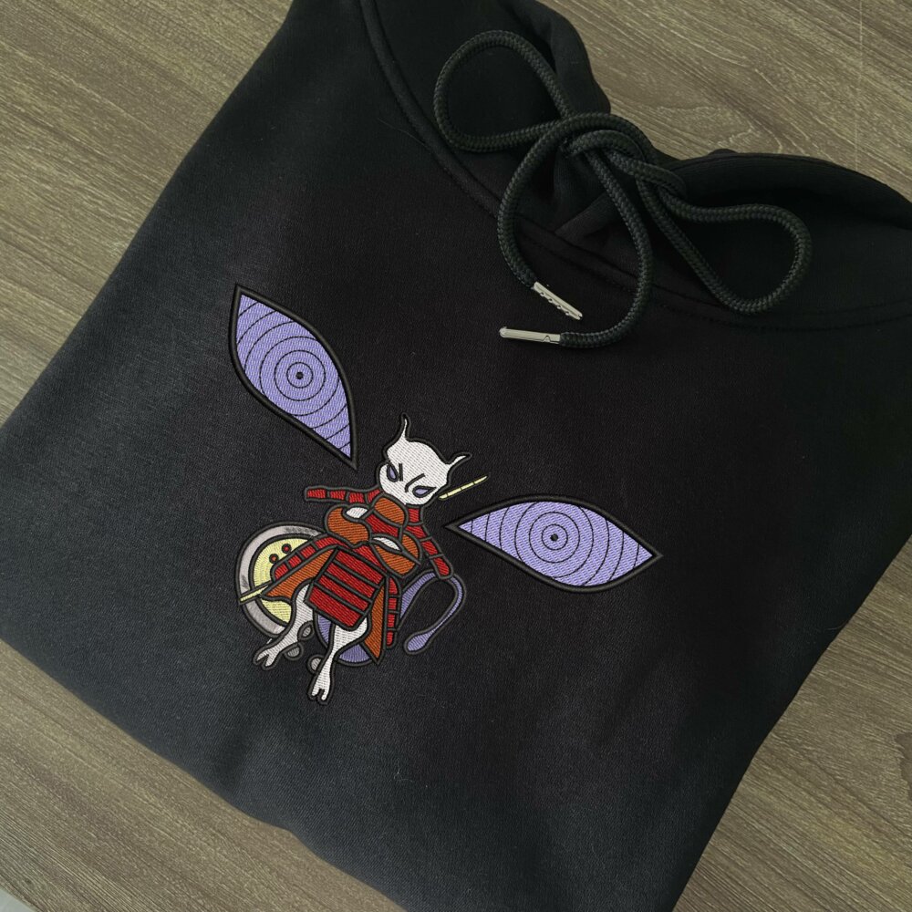 Mewtwo Madara Art Embroidered Hoodie (6)