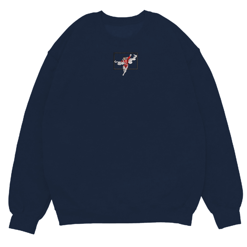 Mr.Majestic Art Embroidered Sweatshirt Navy