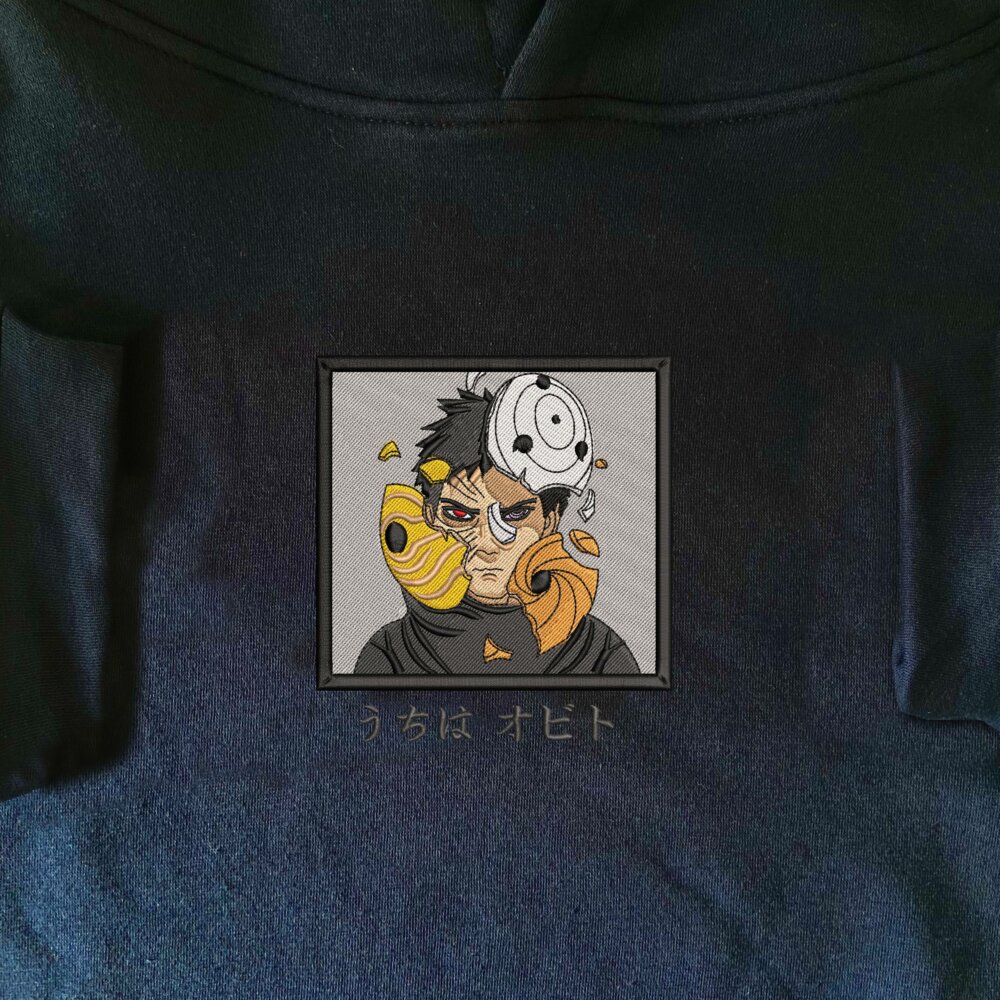 Obito Art Embroidered Hoodie (7)