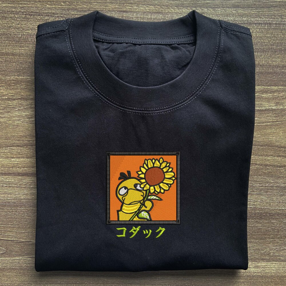 Psyduck Art Black T shirt (2) Main Thumbnails T shirt