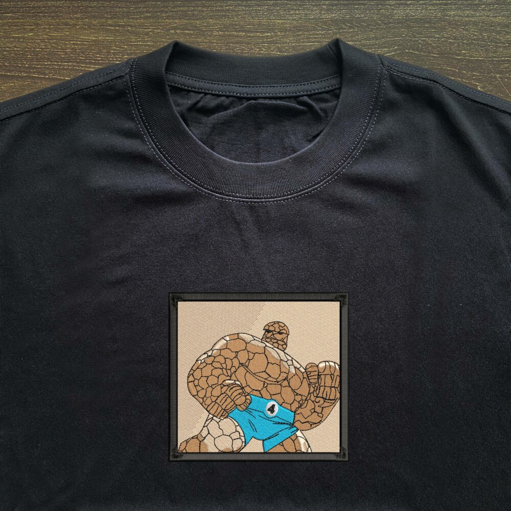 The Thing Art Embroidere Black T shirt (3) Thumbnails T shirt Gallery