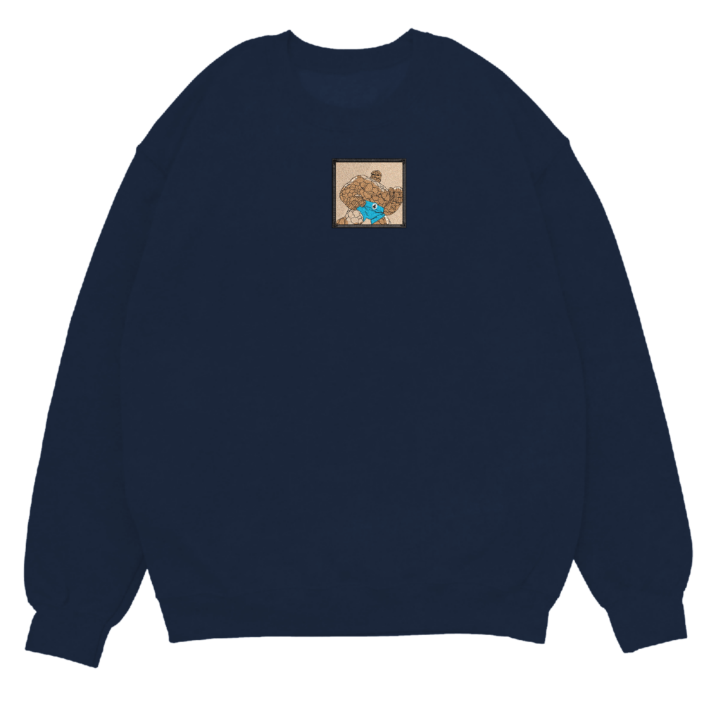 The Thing Art Embroidere Sweatshirt Navy