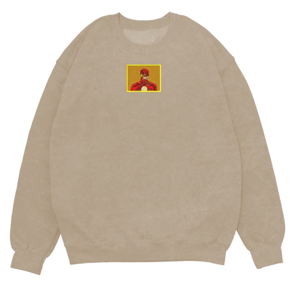 Wally Art Embroidered Sweatshirt Sand