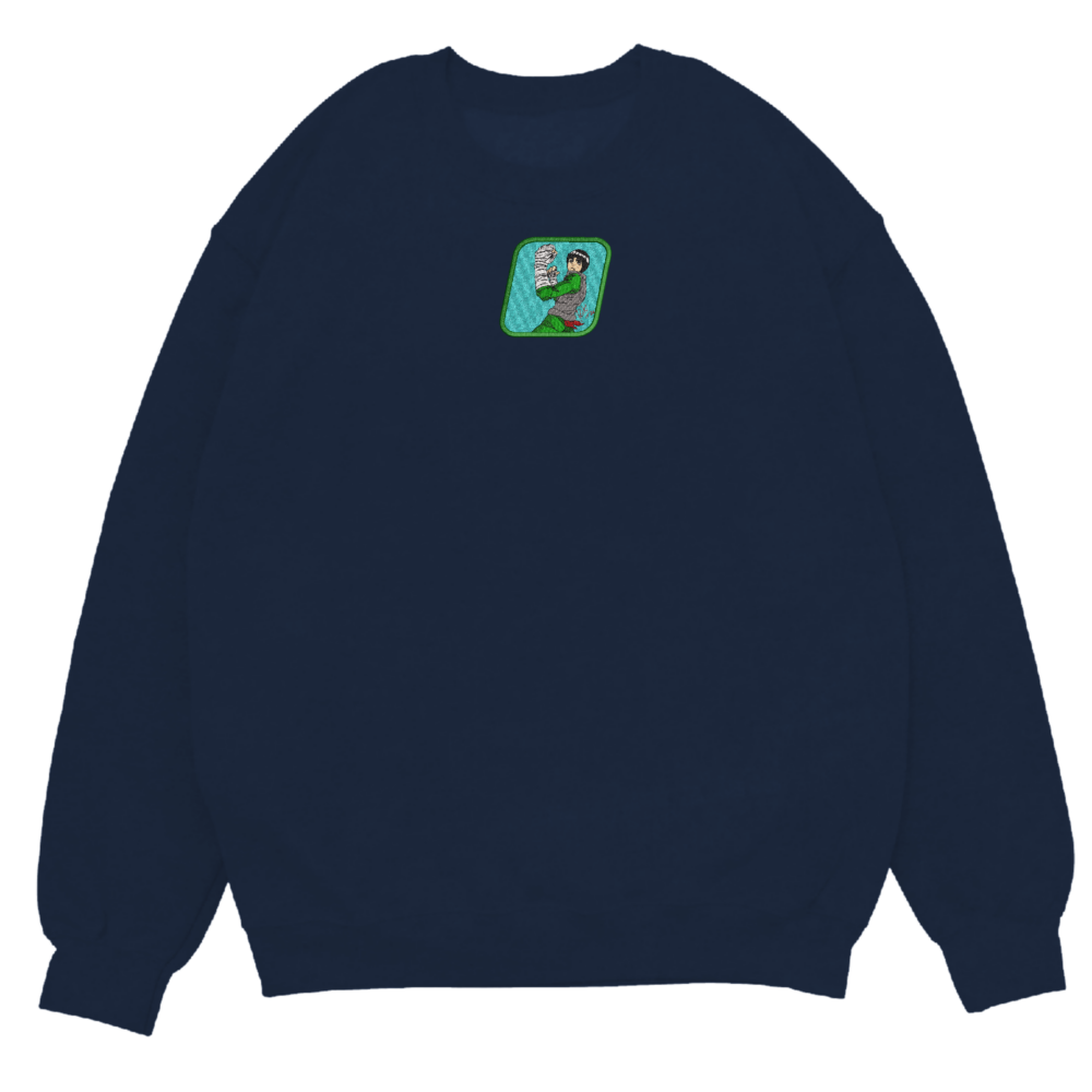 Youthful Power Art Embroidere Sweatshirt Navy