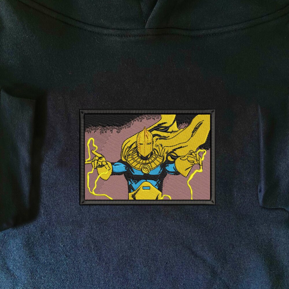 Doctor Fate Art Embroidered Hoodie navy (1)