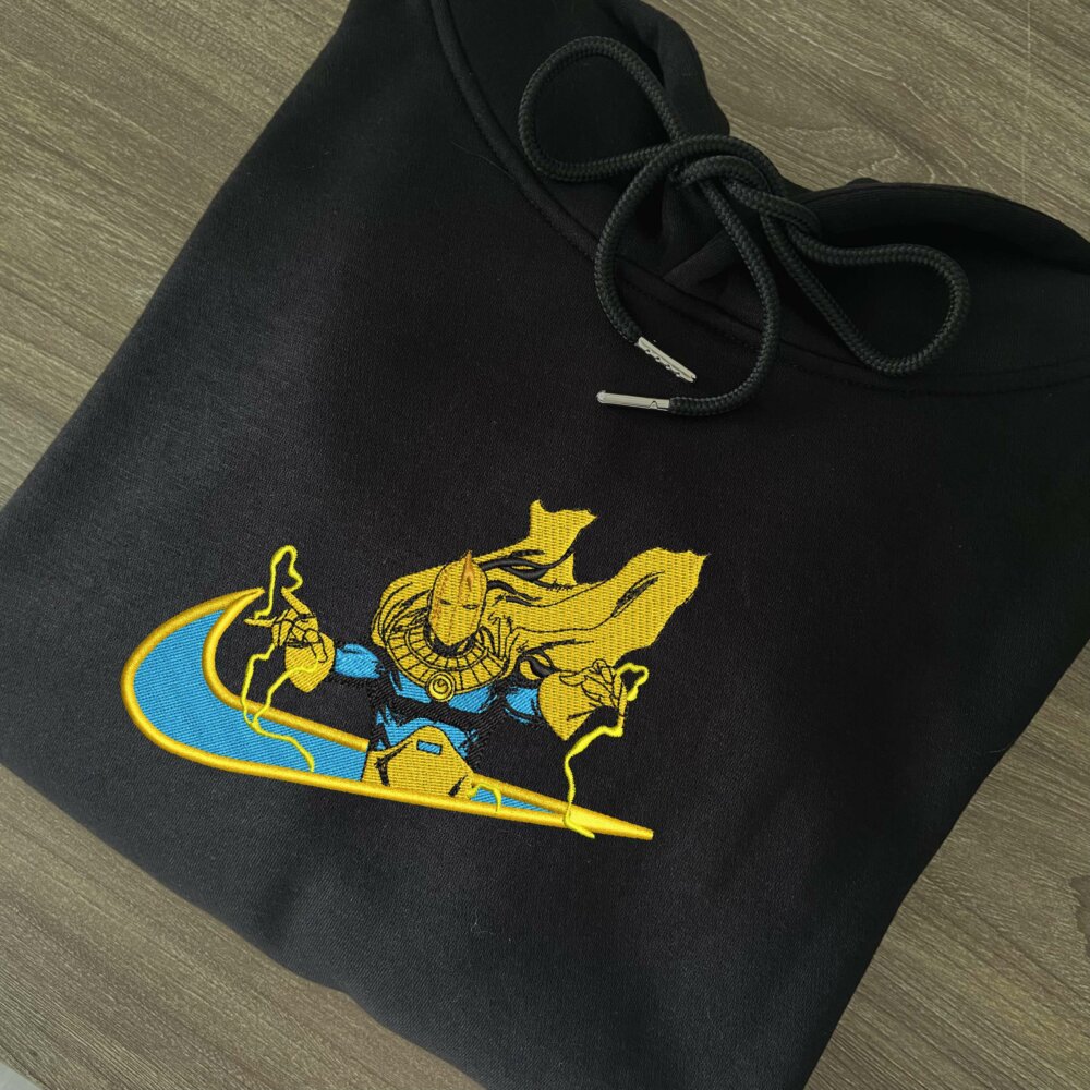 Doctor Fate Embroidered Hoodie Black