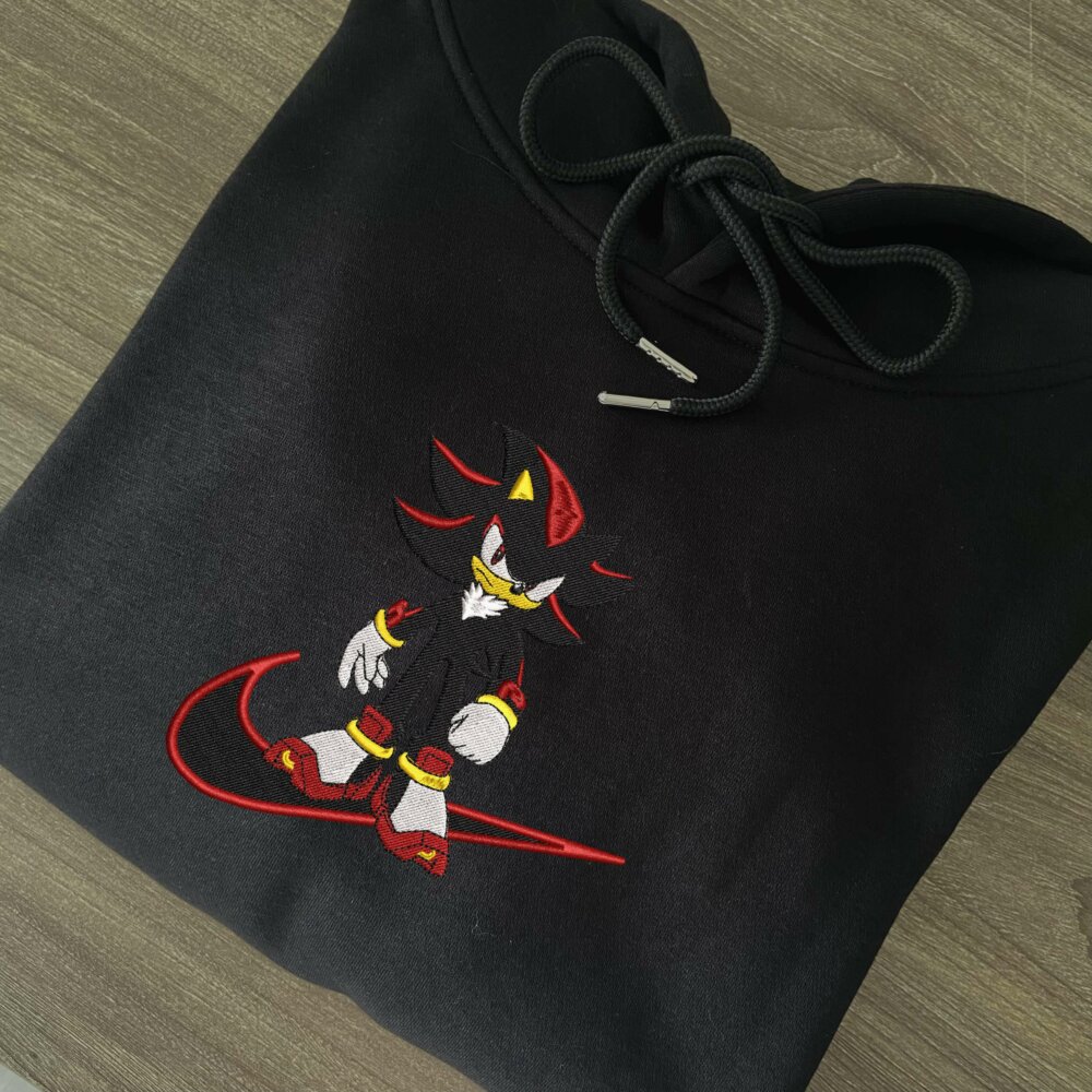 Shadow The Hedgehog Embroidered Hoodie (6)