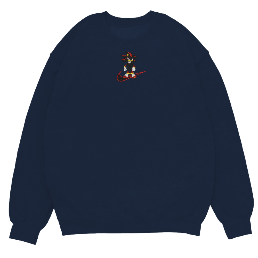 Shadow The Hedgehog Embroidered Sweatshirt Navy