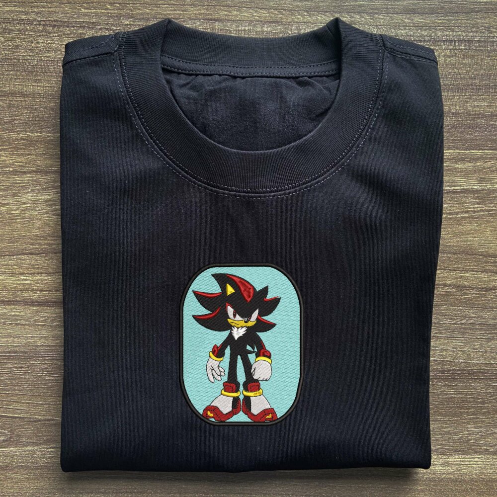 Shadow the Hedgehog Art T shirt Black (2)