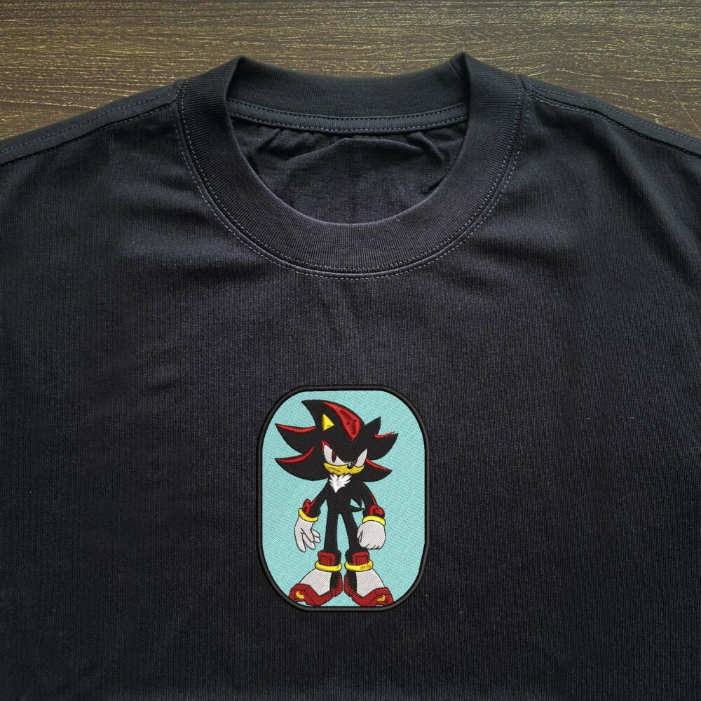 Shadow the Hedgehog Art T shirt Black (3)