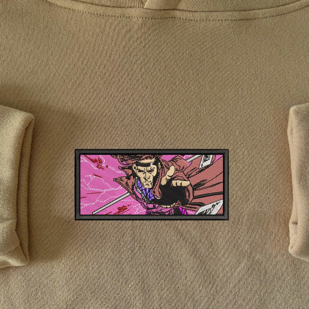 Gambit Embroidered Hoodie Sand (1)