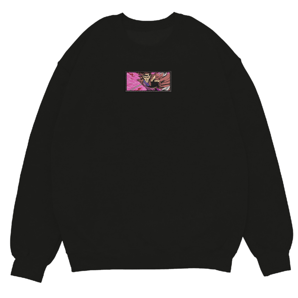 Gambit Embroidered Sweatshit Black