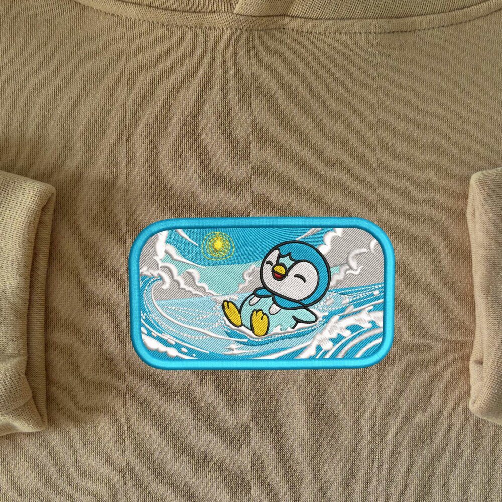 Piplup Embroidered Hoodie Sandpng (1)