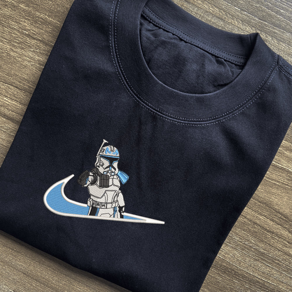 Captain Rex Embroidered T-shirt 5 Captain Rex Embroiderd Black T shirt (1)