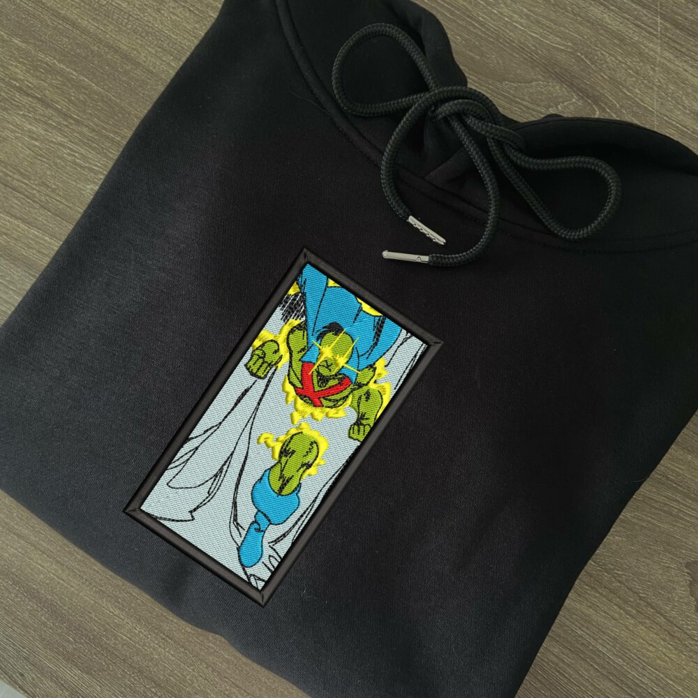 Alien Defender Embroidered Hoodie Black (2)