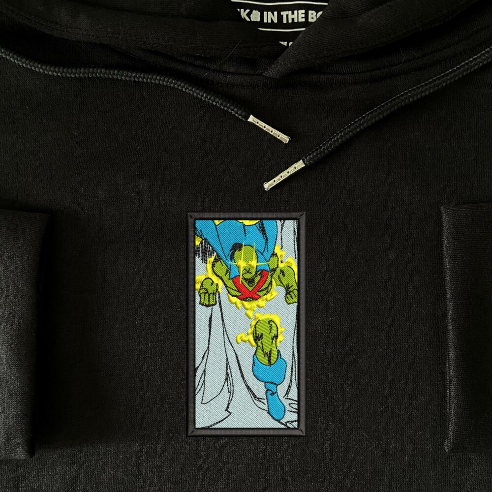 Alien Defender Embroidered Hoodie Black (4)