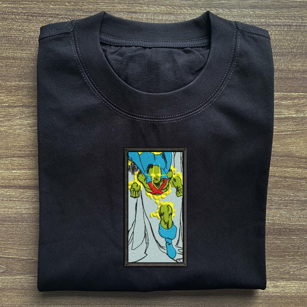 Alien Defender Embroidered T shirt (2)