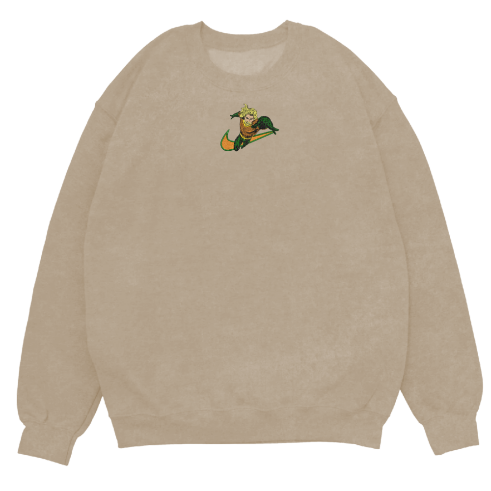 Aquaman Embroidered Sweatshirt Sand