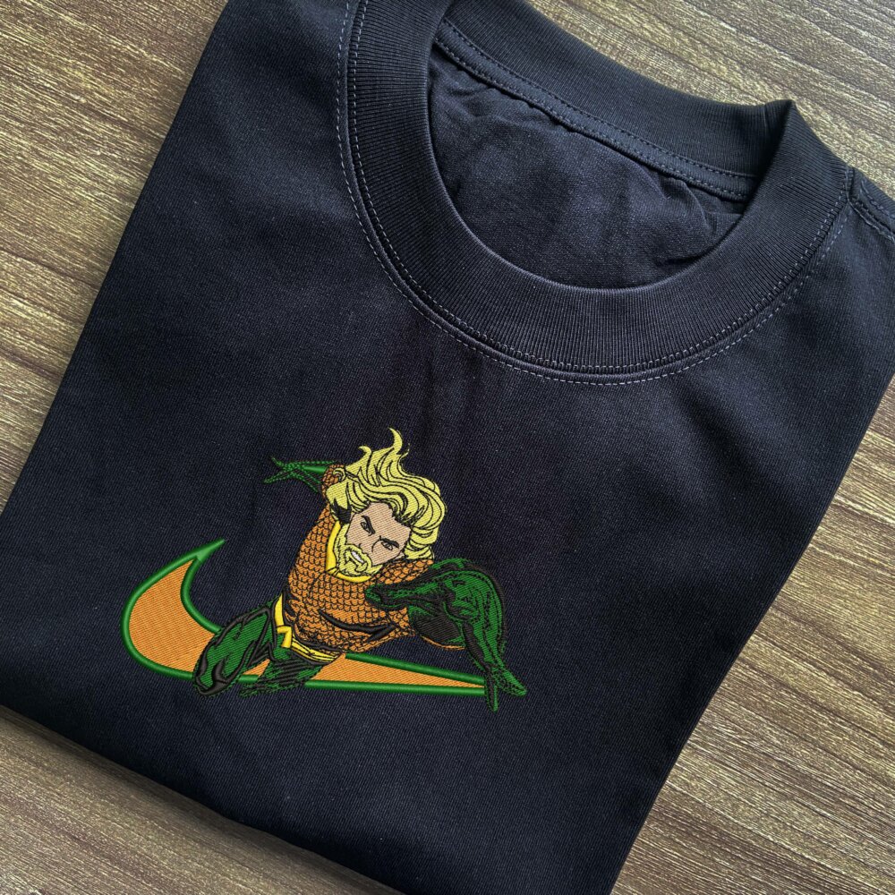 Aquaman Embroidered T shirt (1)