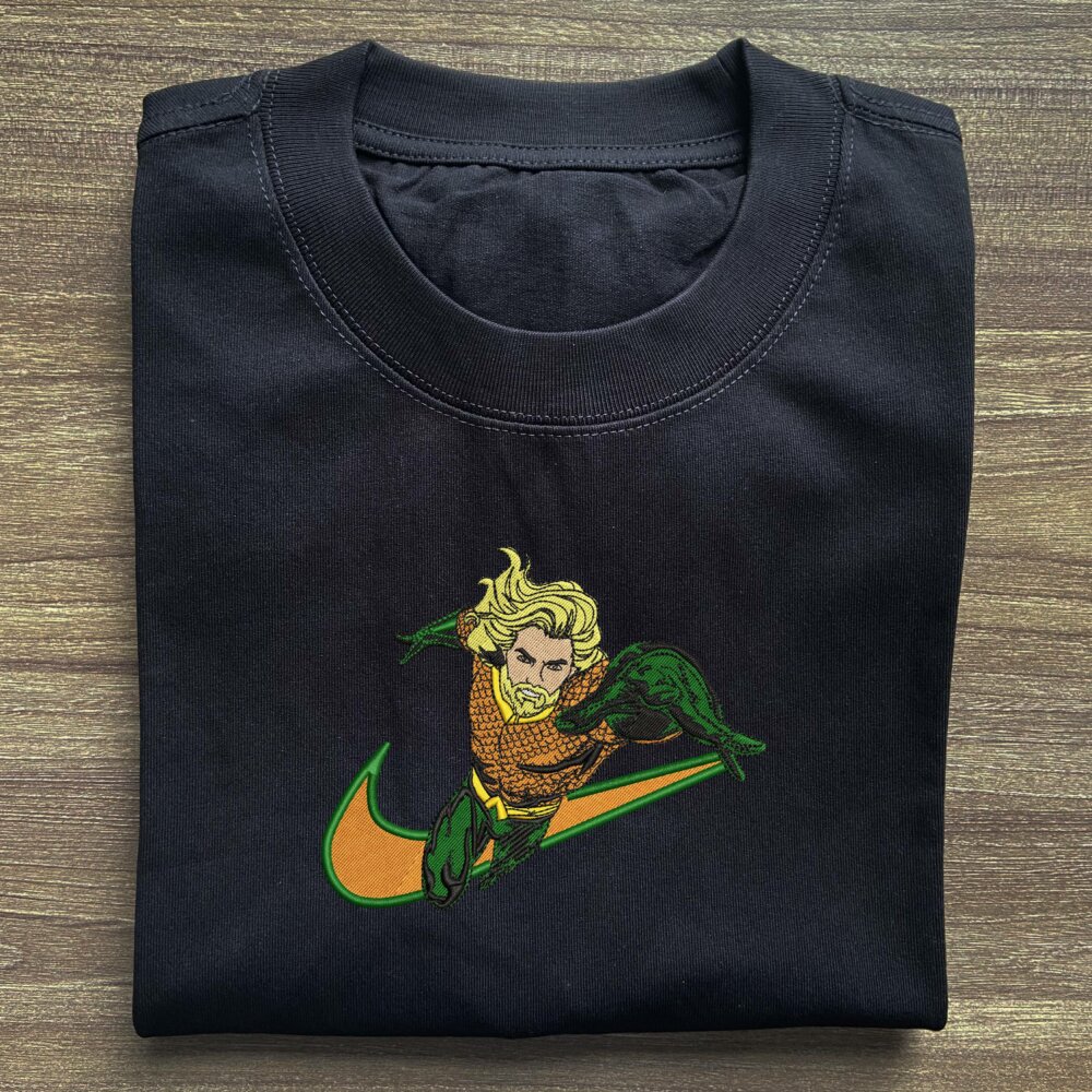 Aquaman Embroidered T shirt (2)