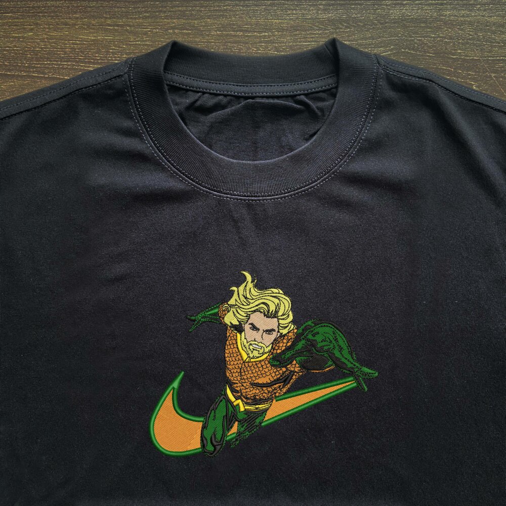 Aquaman Embroidered T shirt (3)